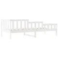 Lit de jour Blanc 80x200 cm Bois de pin massif