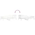 Lit de jour Blanc 80x200 cm Bois de pin massif