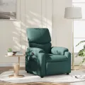Fauteuil inclinable Vert foncé Tissu