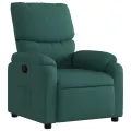 Fauteuil inclinable Vert foncé Tissu