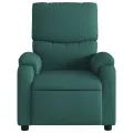 Fauteuil inclinable Vert foncé Tissu
