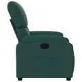 Fauteuil inclinable Vert foncé Tissu