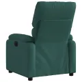 Fauteuil inclinable Vert foncé Tissu