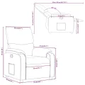 Fauteuil inclinable Vert foncé Tissu