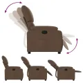 Fauteuil inclinable Marron Tissu