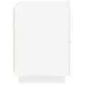 Armoire de chevet avec lumières LED blanc bois d'ingénierie