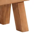 Banc de gymnastique marron 160 cm cuir véritable et toile