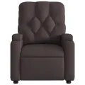 Fauteuil inclinable Marron foncé Tissu