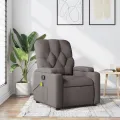Fauteuil de massage inclinable Taupe Tissu