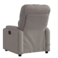 Fauteuil de massage inclinable Taupe Tissu