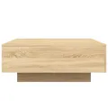 Table basse chêne sonoma 80x80x31 cm bois d'ingénierie