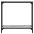 Table console sonoma gris 75x30,5x75 cm bois d'ingénierie