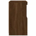 Buffet avec lumières LED chêne marron 41x37x67 cm