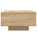 Table basse chêne sonoma 55x55x31 cm bois d'ingénierie