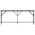 Table console noir 180x23x75 cm bois d'ingénierie