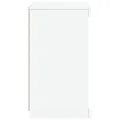 Buffet avec lumières LED blanc 41x37x67 cm