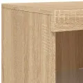 Buffets avec lumières LED 3 pcs chêne sonoma bois d'ingénierie