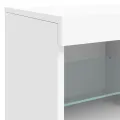 Buffet avec lumières LED blanc 81x37x67 cm