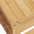 Étagère à chaussures 3 niveaux 70x27,5x45 cm bambou