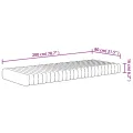 Matelas en mousse moyennement doux 80x200 cm