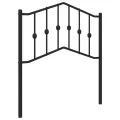 Tête de lit métal noir 80 cm