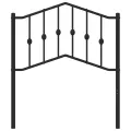 Tête de lit métal noir 80 cm