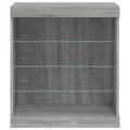 Buffet avec lumières LED sonoma gris 60,5x37x67 cm