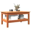 Table basse cire marron 80x50x40 cm bois massif de pin