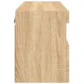 Meuble TV mural avec lumières LED chêne sonoma 60x30x40 cm