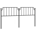 Tête de lit métal noir 193 cm
