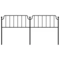 Tête de lit métal noir 193 cm