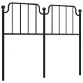 Tête de lit métal noir 120 cm