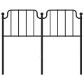 Tête de lit métal noir 120 cm