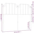 Tête de lit métal noir 120 cm