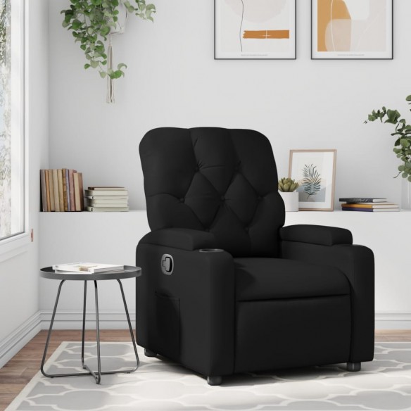 Fauteuil inclinable Noir Similicuir