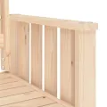 Banc de jardin avec table 2 places bois de pin massif