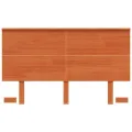 Tête de lit cire marron 120 cm bois massif de pin