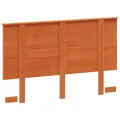 Tête de lit cire marron 120 cm bois massif de pin