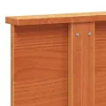 Tête de lit cire marron 120 cm bois massif de pin