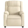 Fauteuil inclinable Crème Tissu