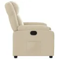 Fauteuil inclinable Crème Tissu