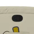 Fauteuil inclinable de massage Crème Similicuir