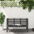 Banc de jardin gris 111,5x53x71 cm bois massif de pin