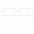 Tête de lit métal blanc 180 cm