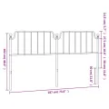 Tête de lit métal blanc 180 cm