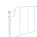 Tête de lit métal blanc 100 cm