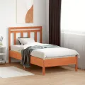 Tête de lit cire marron 100 cm bois massif de pin