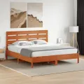 Tête de lit cire marron 180 cm bois massif de pin