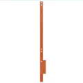 Tête de lit cire marron 135 cm bois massif de pin