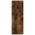Armoire à chaussures chêne fumé 60x34x96,5 cm bois d'ingénierie